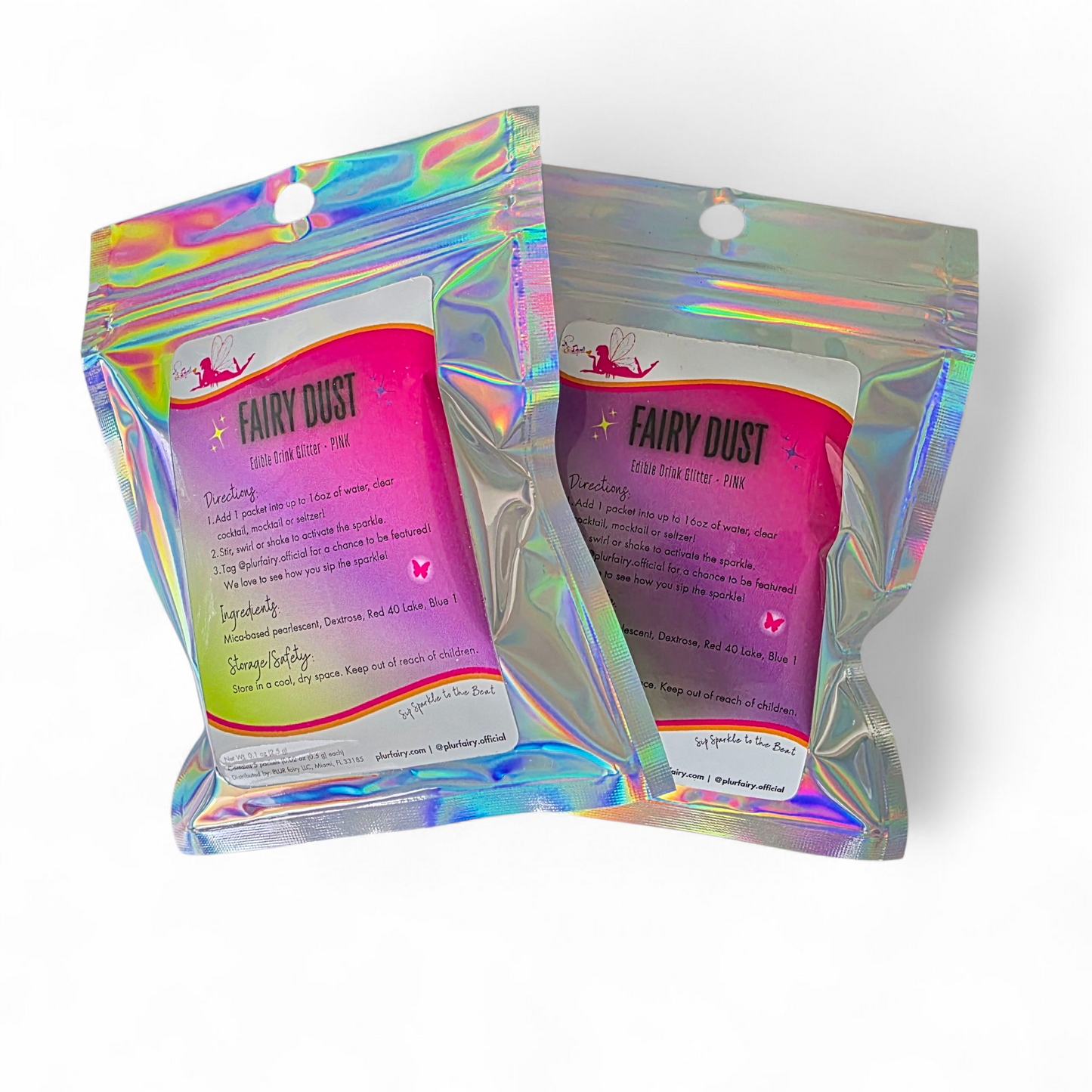 front of fairy dust edible glitter 5-packs